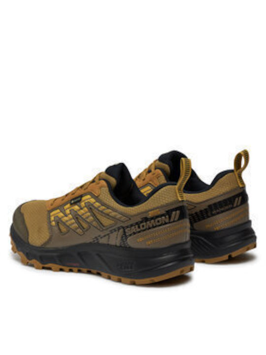 Salomon Wander Gore-tex Men's Trail Running Sport Shoes Waterproof Gore-Tex Membrane Antique Bronze / Canteen / Southern Moss