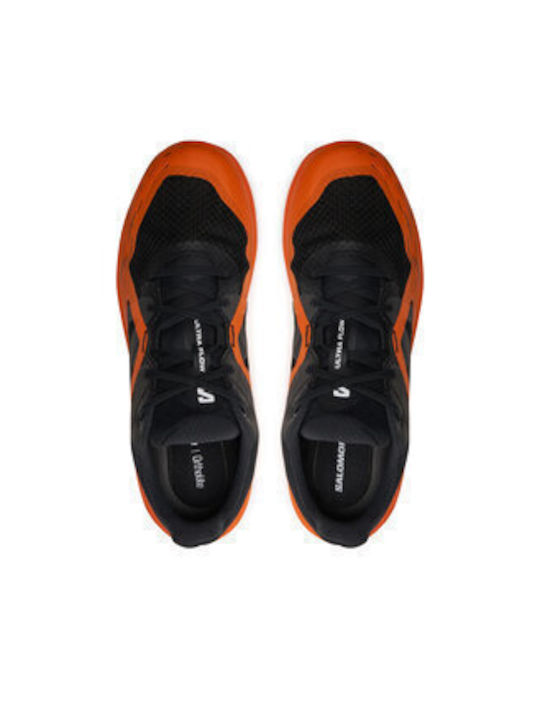 Ultra Flow Herren Sportschuhe Trail Running Wasserdicht mit Gore-Tex-Membran Black / Dragon Fire / Cherry Tomato
