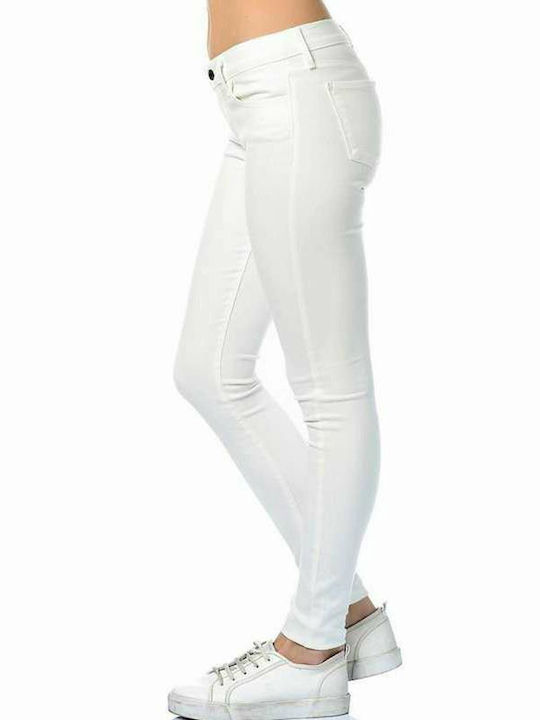 Levi's Women's Jean Trousers in Skinny Fit White