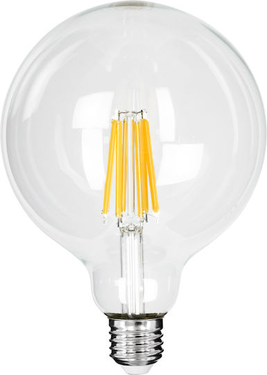 GloboStar LED-Lampe 7W 138mm für Fassung E27 und Form G125 Warmes Weiß 1470lm