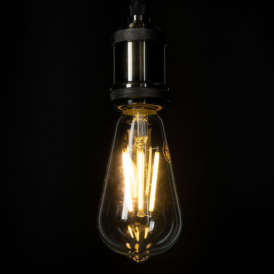 GloboStar LED крушка 4W 145mm за фасунга E27 и форма ST64 Топло бяло 840лм Димируем