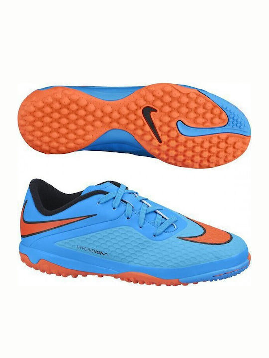 Hypervenom Phelon TF Kids Soccer Cleats & Shoes with Turf Light Blue