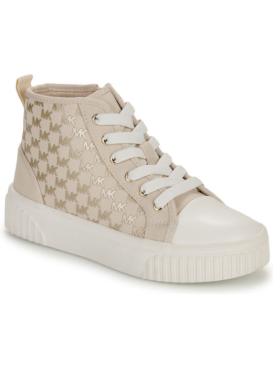 Michael Kors Kinder-Sneaker Hoch Beige