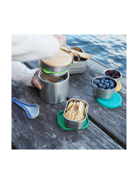 Ecolunchbox Lunchbox Isolierte Lunchbox Inox Silber 355ml 1Stück