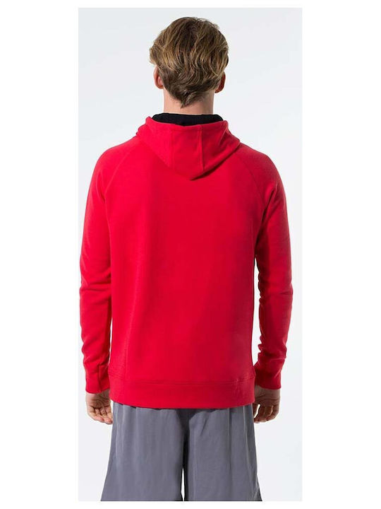 GSA Rule This Town Hoodie Herren Sweatshirt mit Kapuze und Taschen Rot