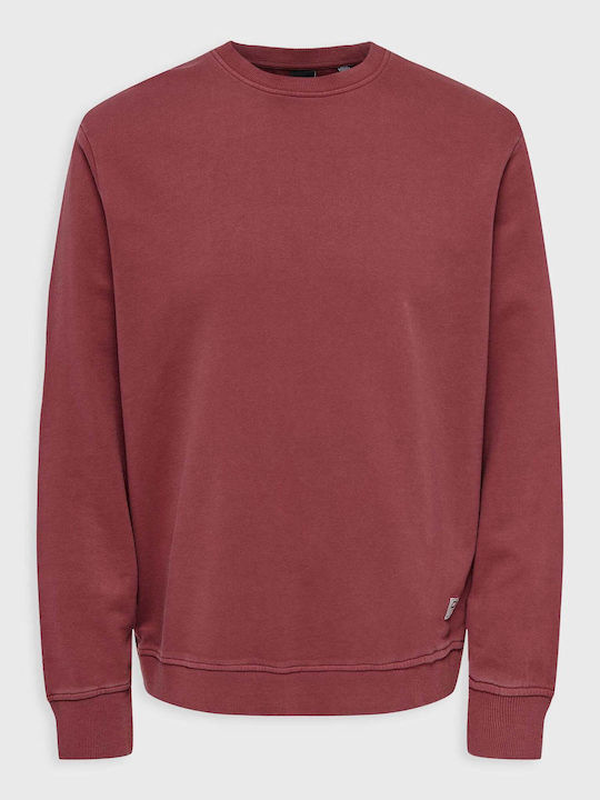 Only & Sons Men's Sweatshirt Burgundy