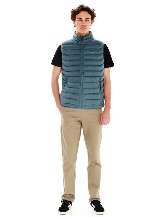 Безръкавно Зимно Puffer Якето Светло Каки