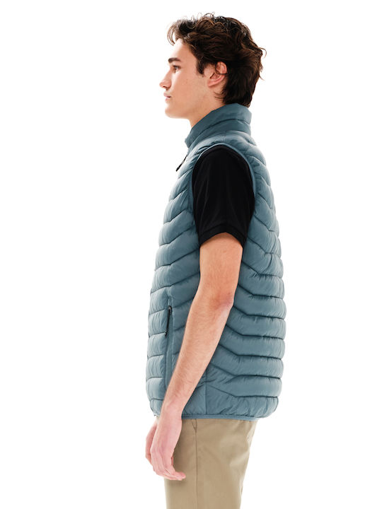 Безръкавно Зимно Puffer Якето Светло Каки