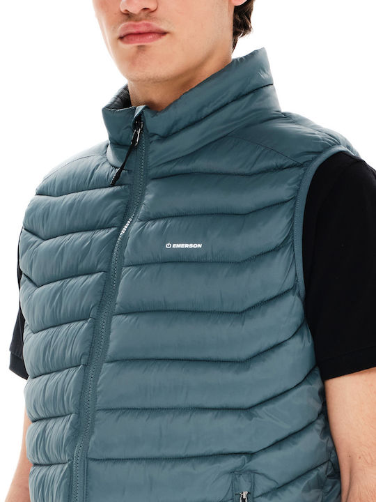 Безръкавно Зимно Puffer Якето Светло Каки