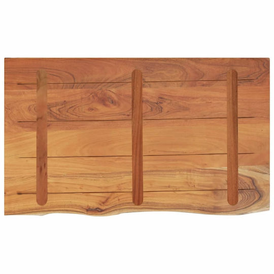 vidaXL Countertop without Sink L90xW60xH2.5cm Acacia wood solid wood