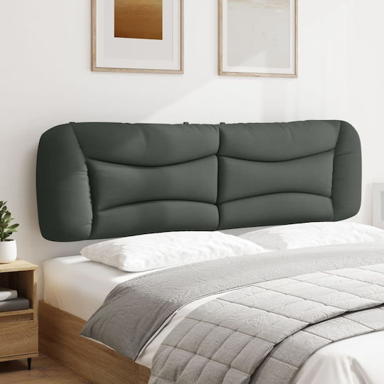 vidaXL Fabric Bed Headboard Cushion Dark Gray 180x48cm