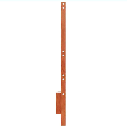 vidaXL Κεφαλάρι Κρεβατιού Ξύλινο Καφέ 140.5x104cm