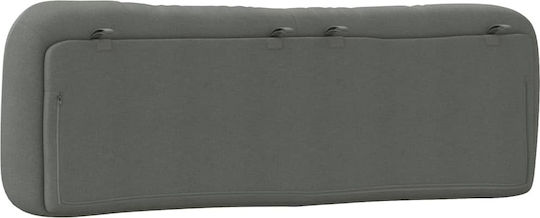 vidaXL Fabric Bed Headboard Cushion Dark Gray 160x48cm