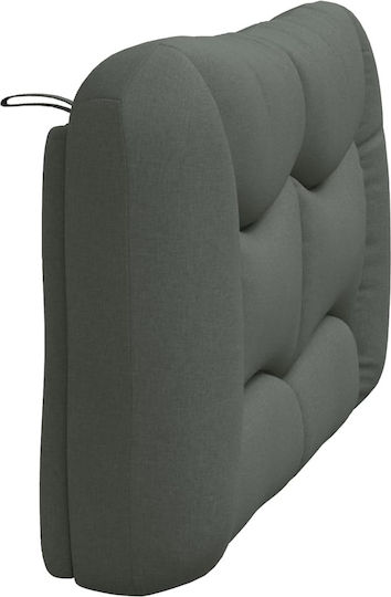 vidaXL Stoff-Kopfstütze Für Betten Dunkelgrau 140x48cm