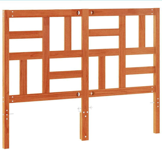 vidaXL Κεφαλάρι Κρεβατιού Ξύλινο Καφέ 140.5x104cm