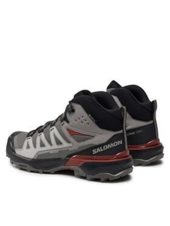 Salomon X Ultra 360 Mid Gore-Tex Bărbați Bocanci de Drumeție Impermeabil cu Membrană Gore-Tex Gri