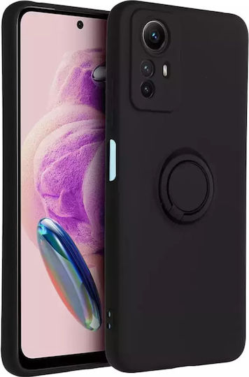 Back Cover Tempered Glass Μαύρο (Redmi Note 12S)
