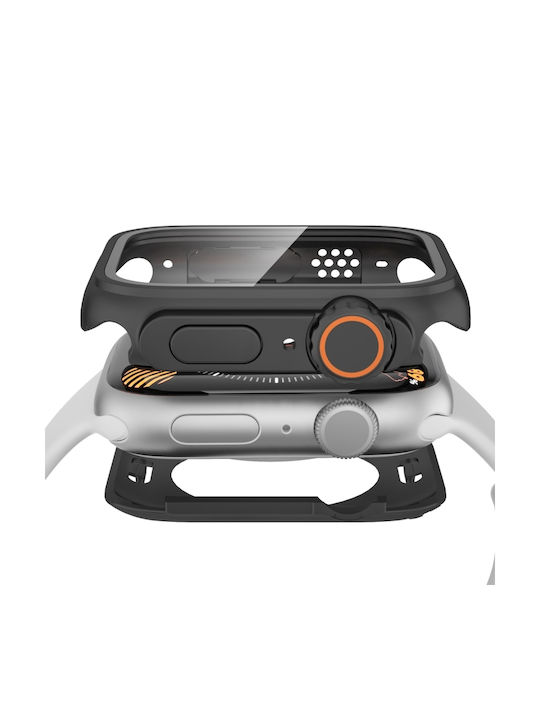 Plastic Case in Black color for Apple Watch Series 9, 8, 7 41mm