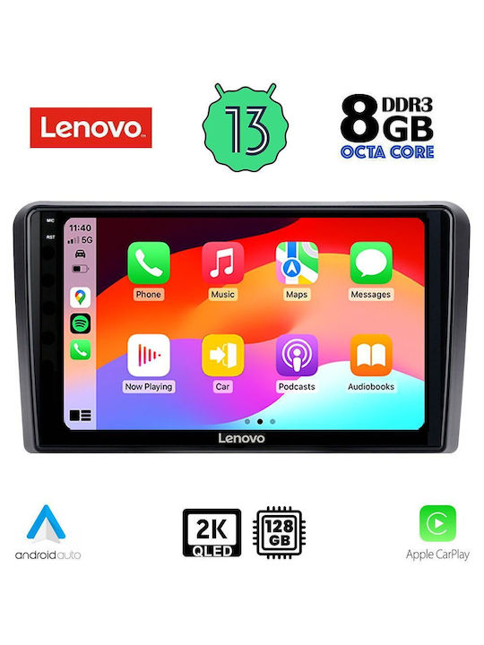 Lenovo Sistem Audio Auto 2004-2014 (Bluetooth/USB/AUX/WiFi/GPS/Apple-Carplay/Android-Auto) cu Ecran Tactil 10"