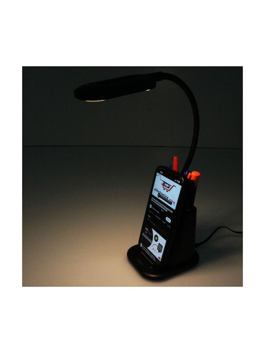 LED Office Lamp with Flexible Arm in Black Color