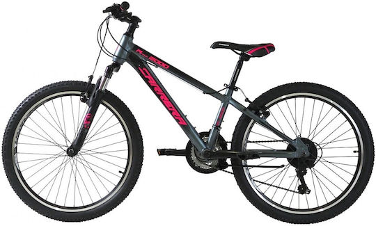 Carrera M4 2000 24" Παιδικό Mountain Bike 21 Ταχυτήτων με Σκελετό Αλουμινίου Γκρι