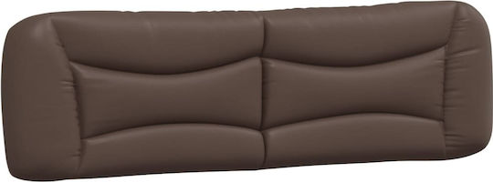 vidaXL Brown Faux Leather Headboard Cushion 190x48cm