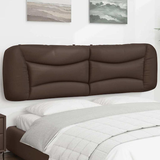 vidaXL Brown Faux Leather Headboard Cushion 190x48cm