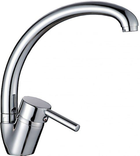 Inter Ceramic Icf Drop-In Кухненски Мивка Inox със Смесител Дължина 49xШирина 49см Сребрист