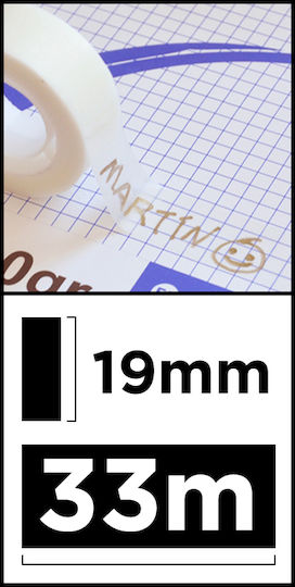 Madrid Papel Σελοτέιπ 10mm x 2.5m Διάφανο