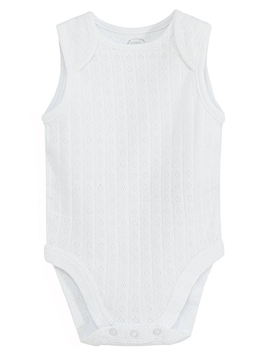 Cool Club Baby Bodysuit Set Sleeveless White