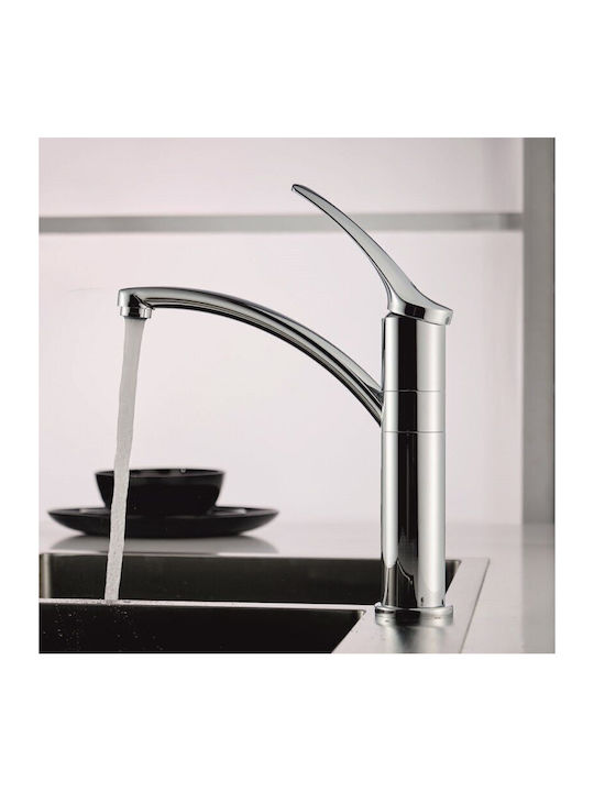 Inter Ceramic Ένθετος Νεροχύτης Inox Μ48xΠ42cm Ασημί