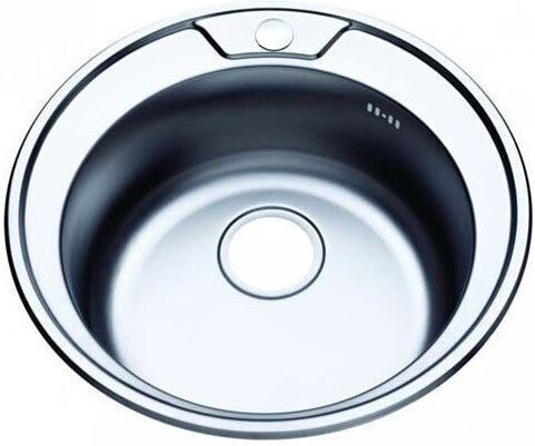 Inter Ceramic Icf Drop-In Кухненски Мивка Inox със Смесител Дължина 49xШирина 49см Сребрист