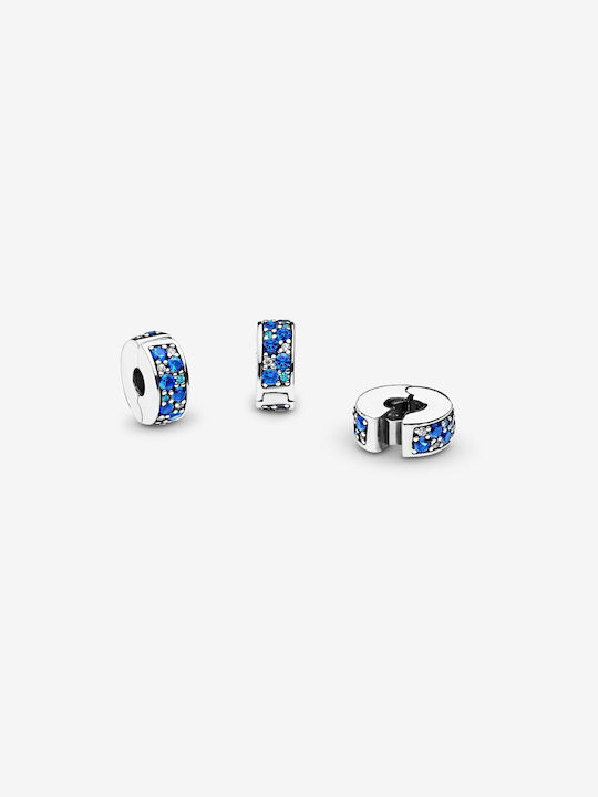 Pandora Charm Cu Pietre Din Argint Albastru