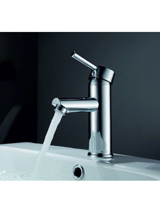Inter Ceramic Icf Αναμεικτική Μπαταρία Νιπτήρα Ασημί
