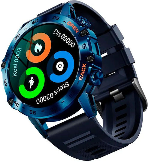 Aoke K52 Smartwatch με Παλμογράφο (Μαύρο)
