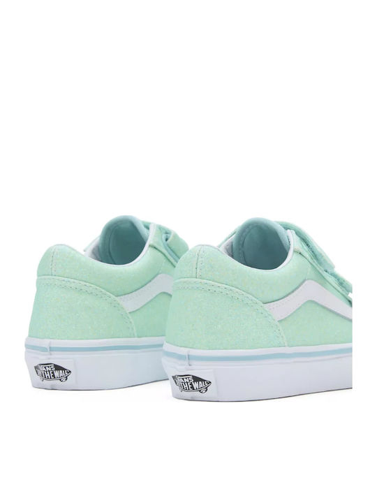 Old Skool V Παιδικά Sneakers με Σκρατς Glitter Pastel Blue