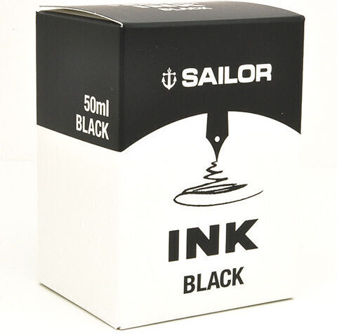 Sailor Ersatz- und Füllfederhaltertinten für Füllfederhalter Schwarz 50ml