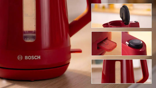 Bosch MyMoment Електрическа Кана 1.7л 2400W Червена