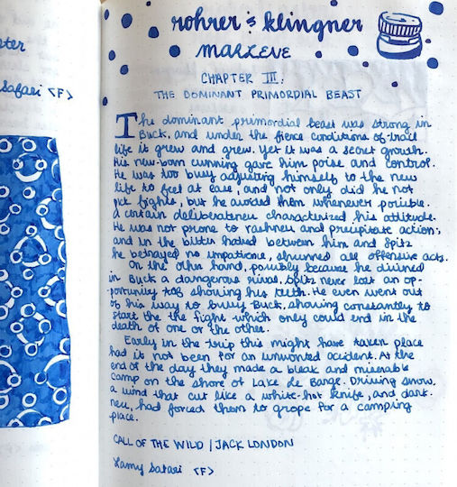 Rohrer & Klingner Replacement Ink for Fountain Pen Blue 50ml