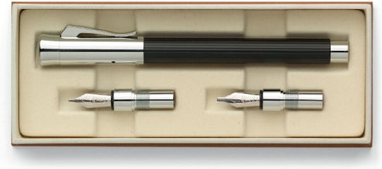 Set Calligraphy Pen Stub 1.1mm Black made of Steel
