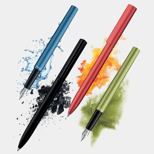 Pelikan Replacement Nib Medium Green made of Steel with Blue Ink and with 1 Replacement Nibs