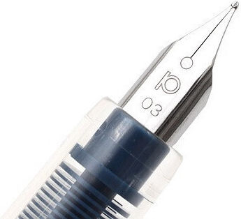 Platinum Πένα Γραφής Medium 0.3mm Μπλε από Ατσάλι με Μπλε Μελάνι
