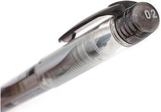 Platinum Πένα Γραφής Fine 0.2mm Μαύρη από Πλαστικό με Μαύρο Μελάνι