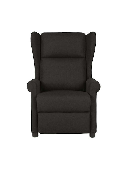 Relax Armchair Massage with Footstool Black 73x95x103cm