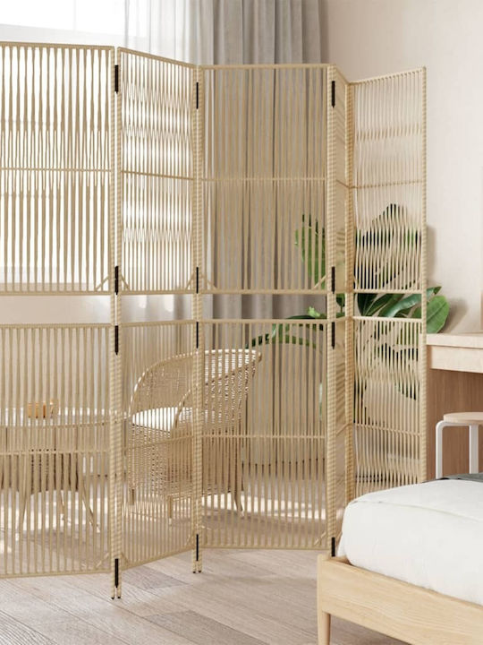 vidaXL Dekorativer Raumteiler aus Rattan 245x200cm