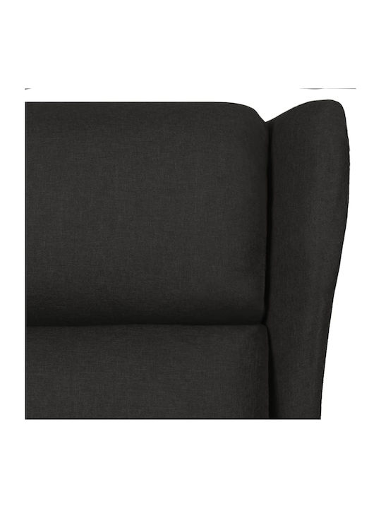 Relax Armchair Massage with Footstool Black 73x95x103cm
