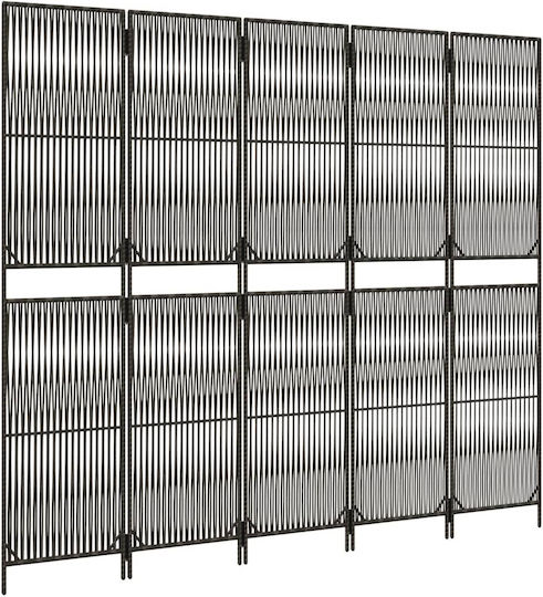 vidaXL Dekorativer Raumteiler aus Rattan 245x200cm