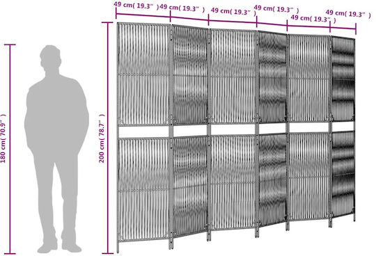 vidaXL Decorative Room Divider made of Rattan 294x200cm