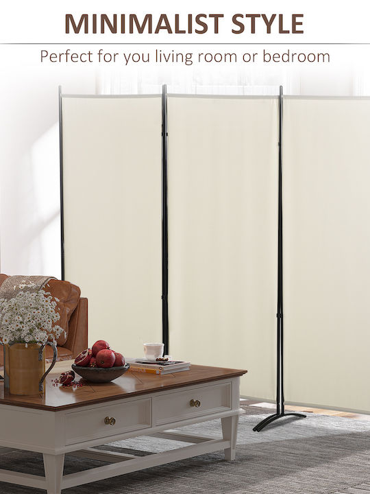 HomCom Διακοσμητικό Παραβάν Μεταλλικό 253x182cm
