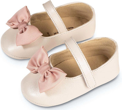 Babywalker Ecru Baptism Leather Pumps